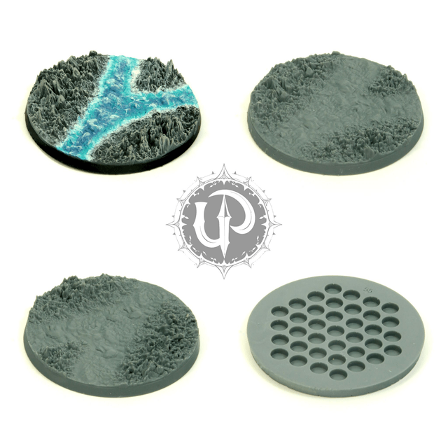 55mm Mountain themed base