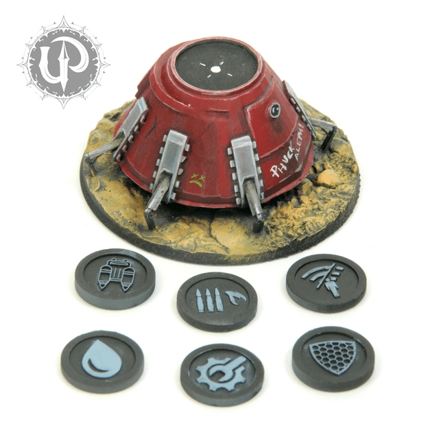 Lunar module Speedball markers 