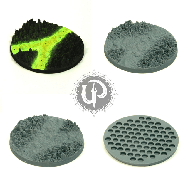 70mm Mountain themed base